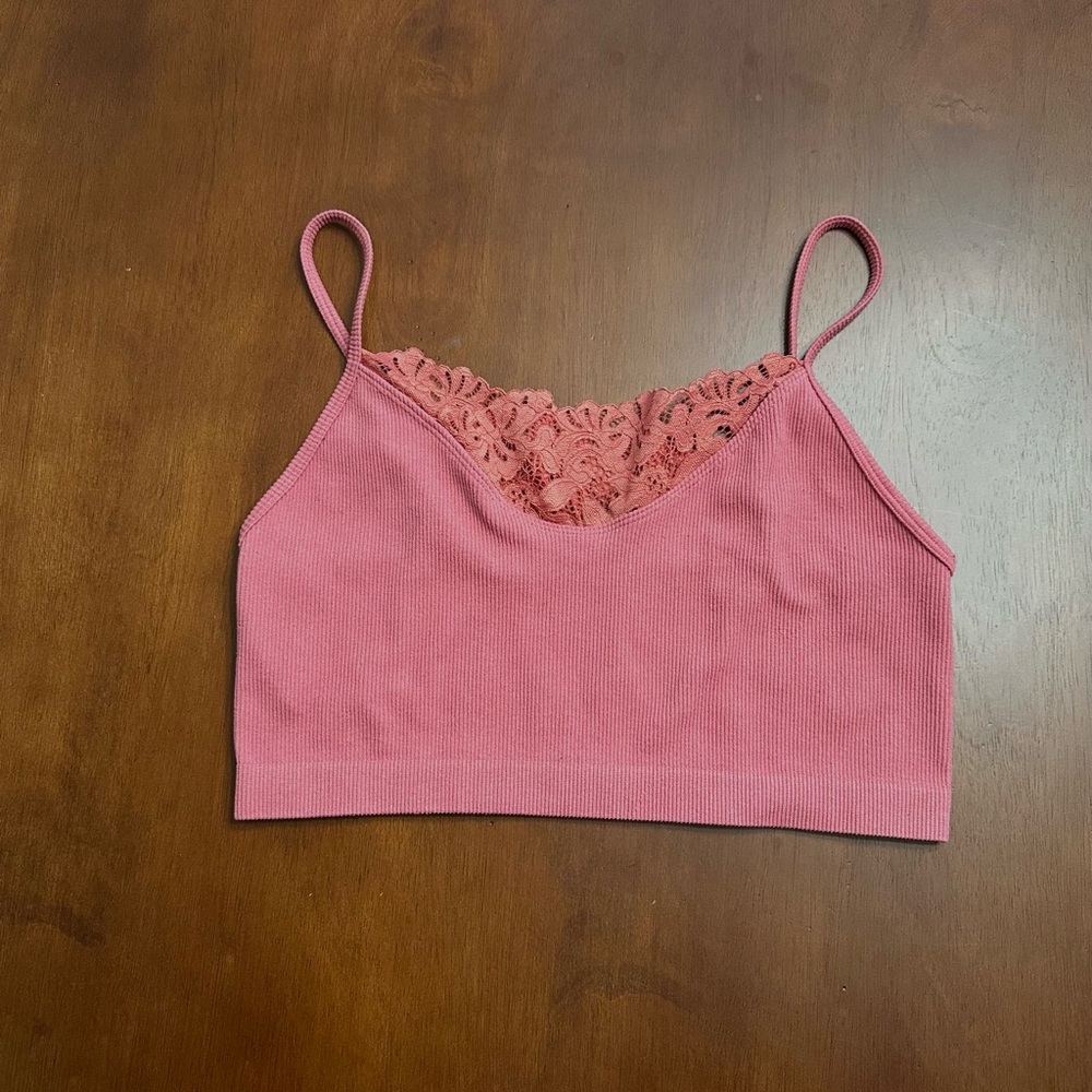 Bundle 3 items for $10!  Love Tree Lace Trim Bralette M